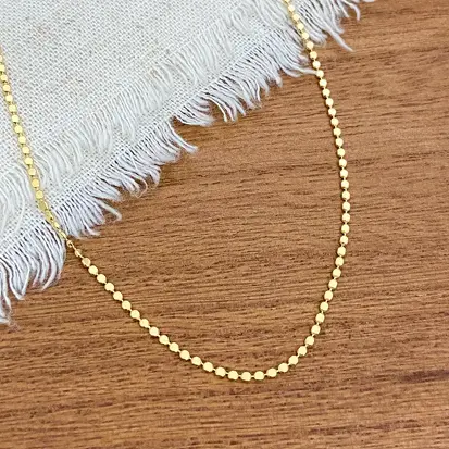 CHOKER BOLINHAS ACHATADAS